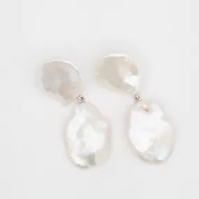 Petal Pearl Drop Earrings