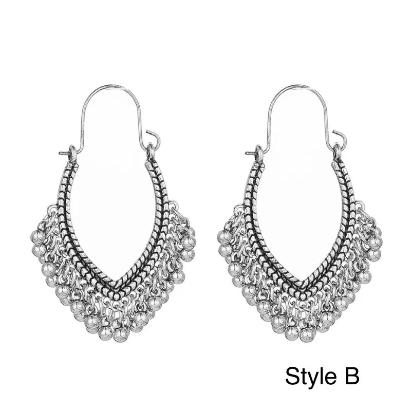 Priya Vintage Metal Earrings - 3 Styles - LAST CHANCE