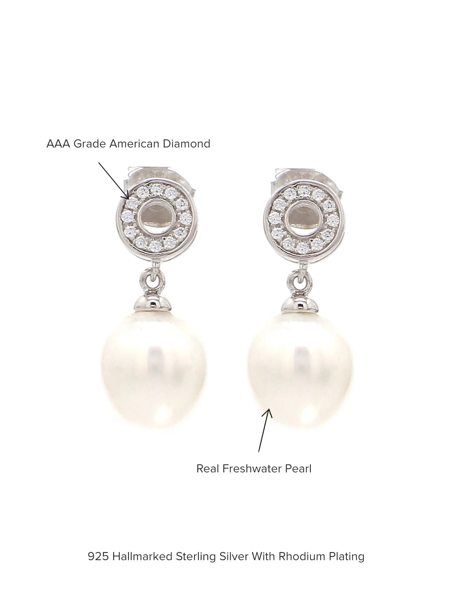 Pure Pearl Drop Earrings