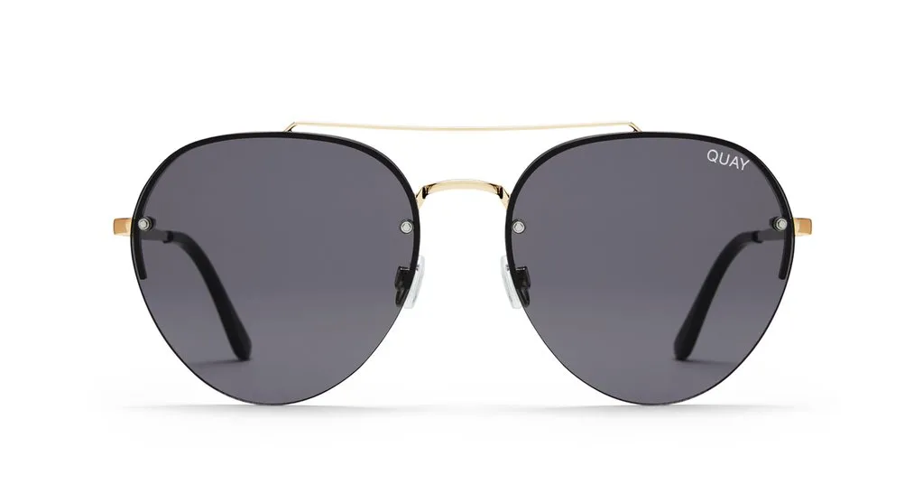 Quay Somerset Aviator Sunglasses Smoke