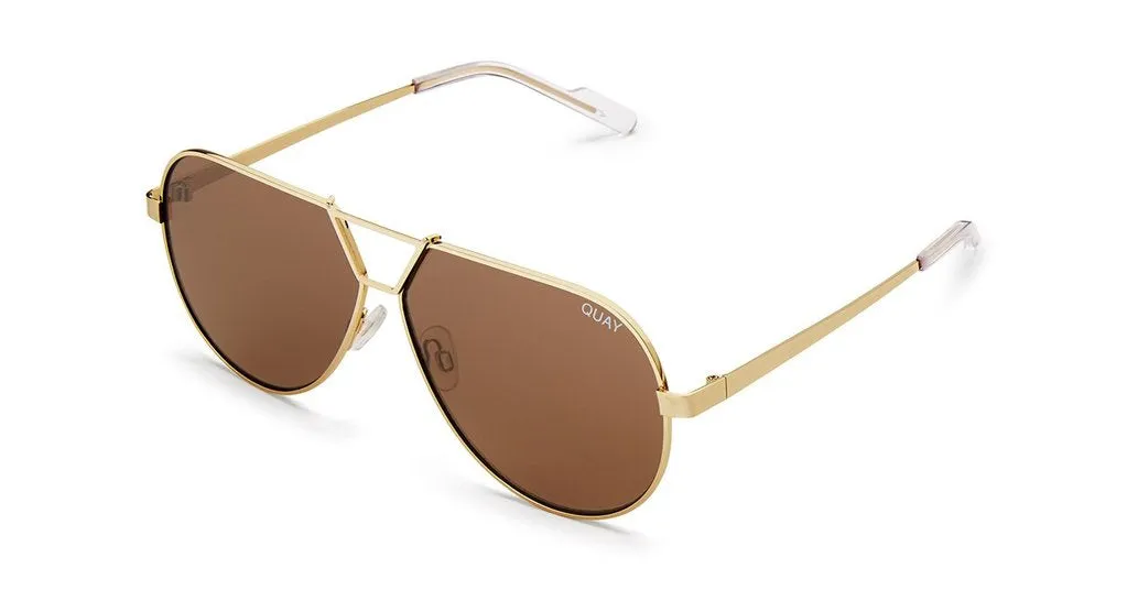 Quay Supernova Sunglasses Gold Brown