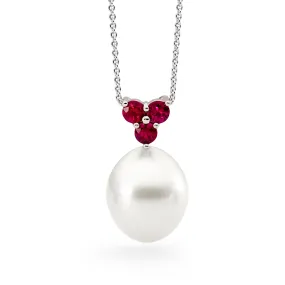 Ruby and Pearl Trilogy Pendant