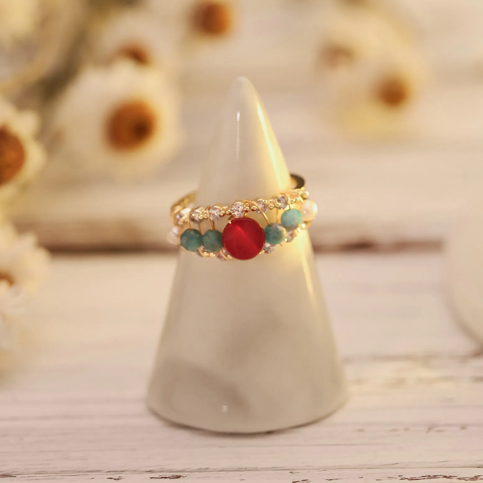 Ruby Bubble Ring