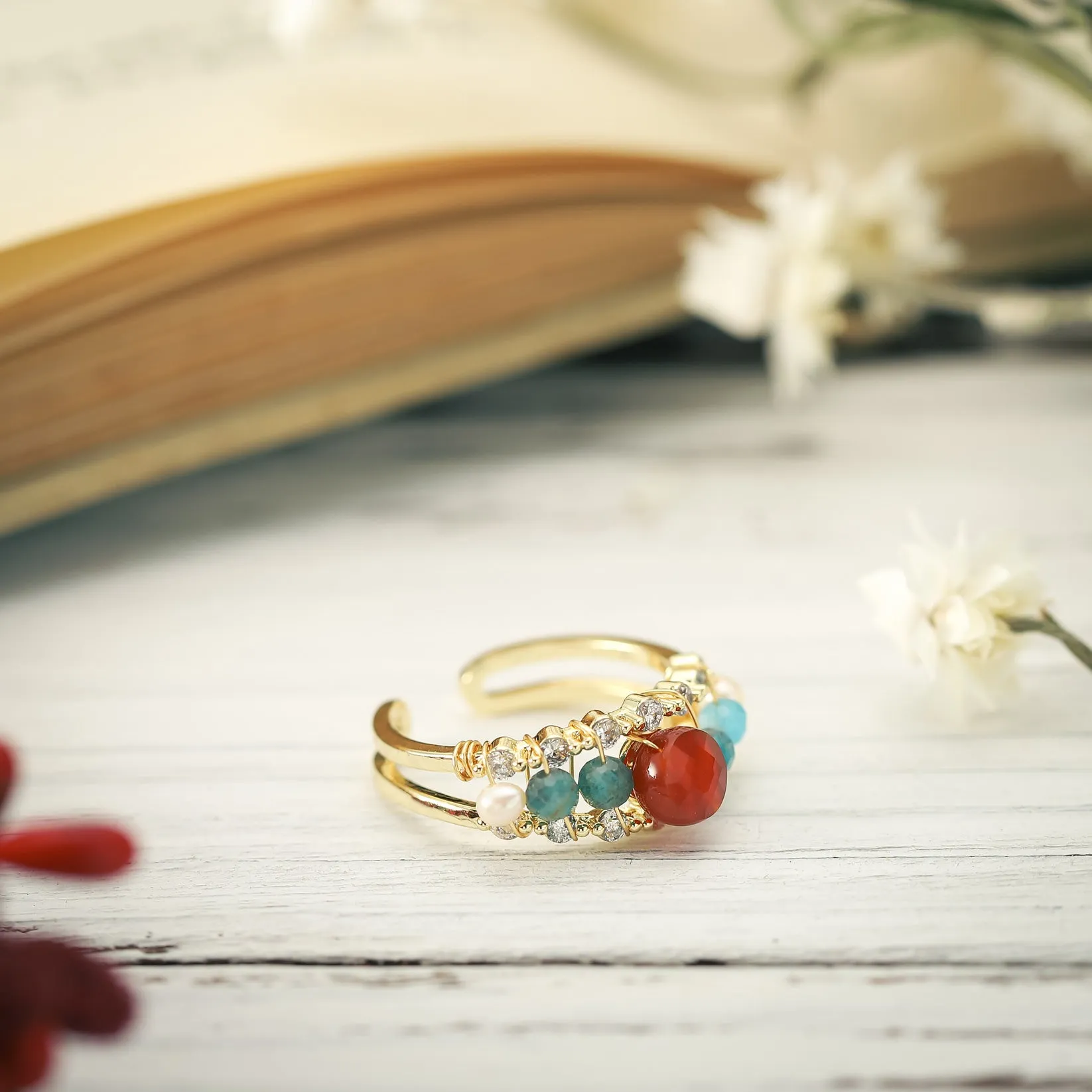 Ruby Bubble Ring