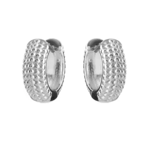 SALE Sybella Lucy Silver Dot Hoop Earrings