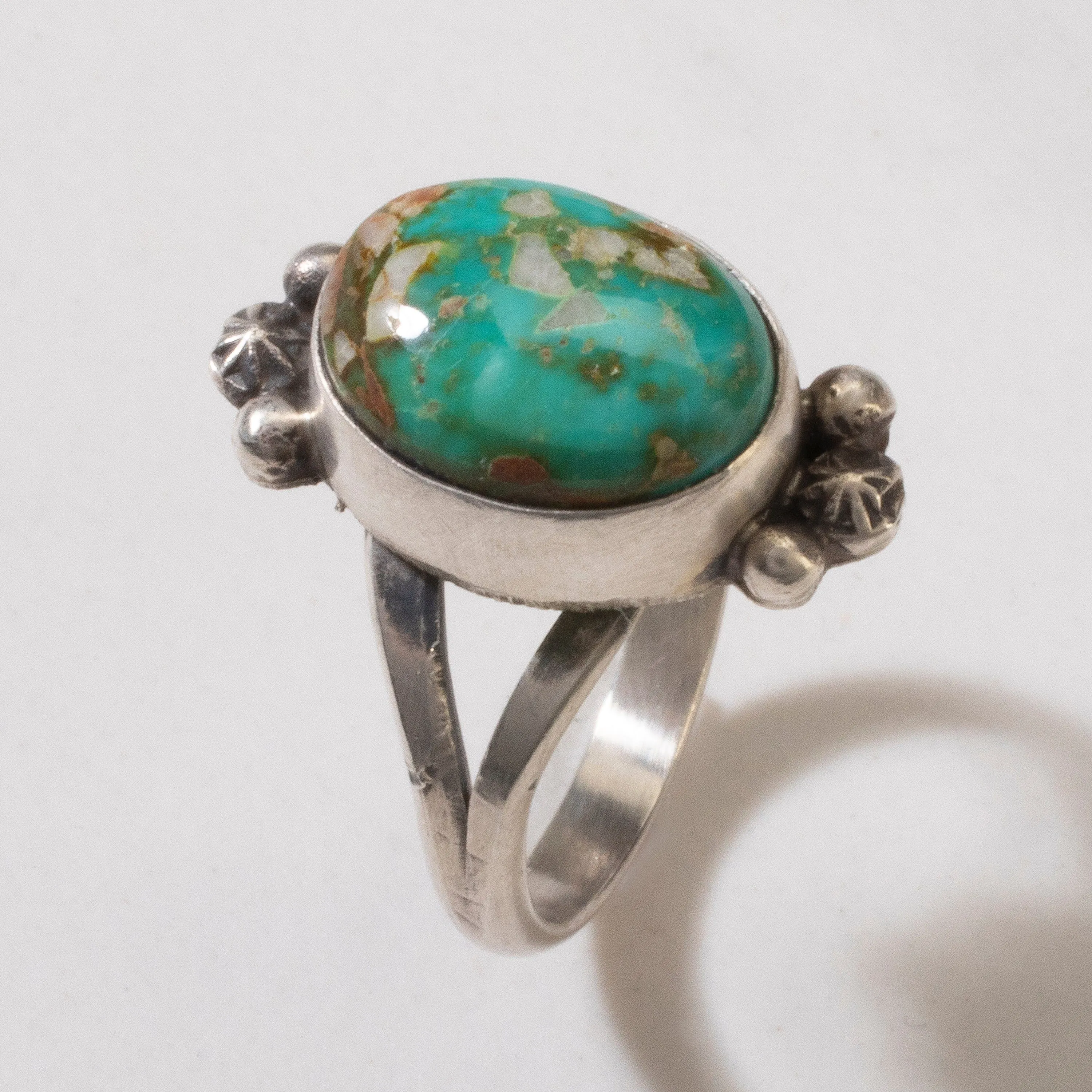 Scott Skeets Royston Turquoise Navajo USA Native American Made 925 Sterling Silver Ring