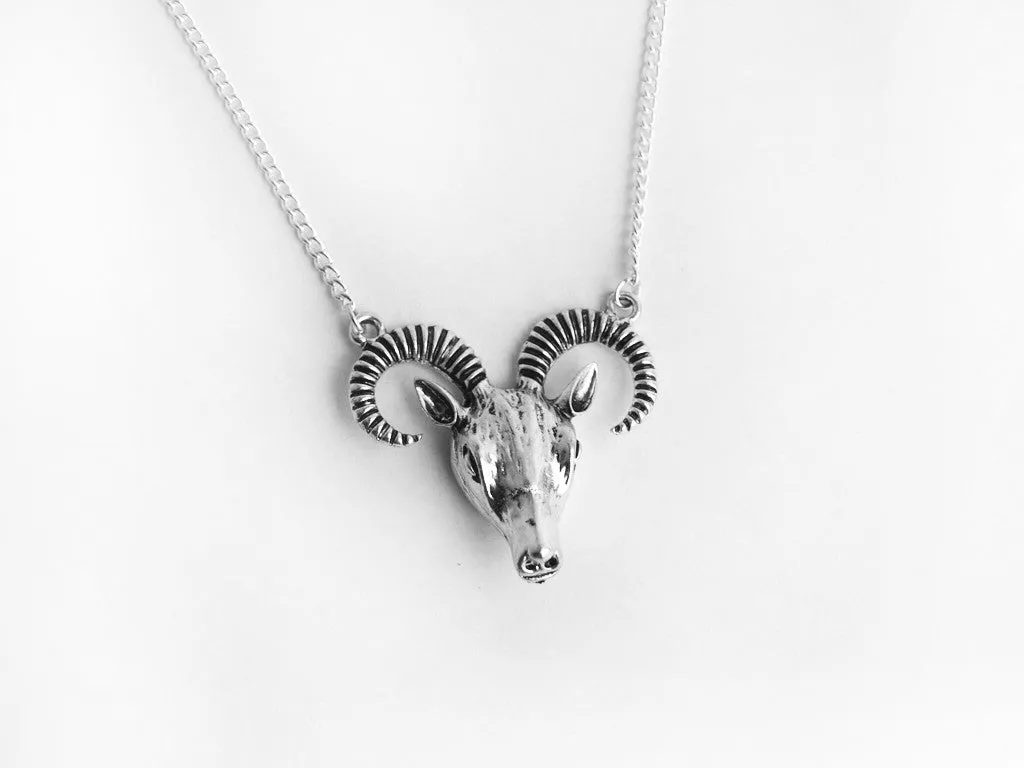 Silver Baphomet Necklace