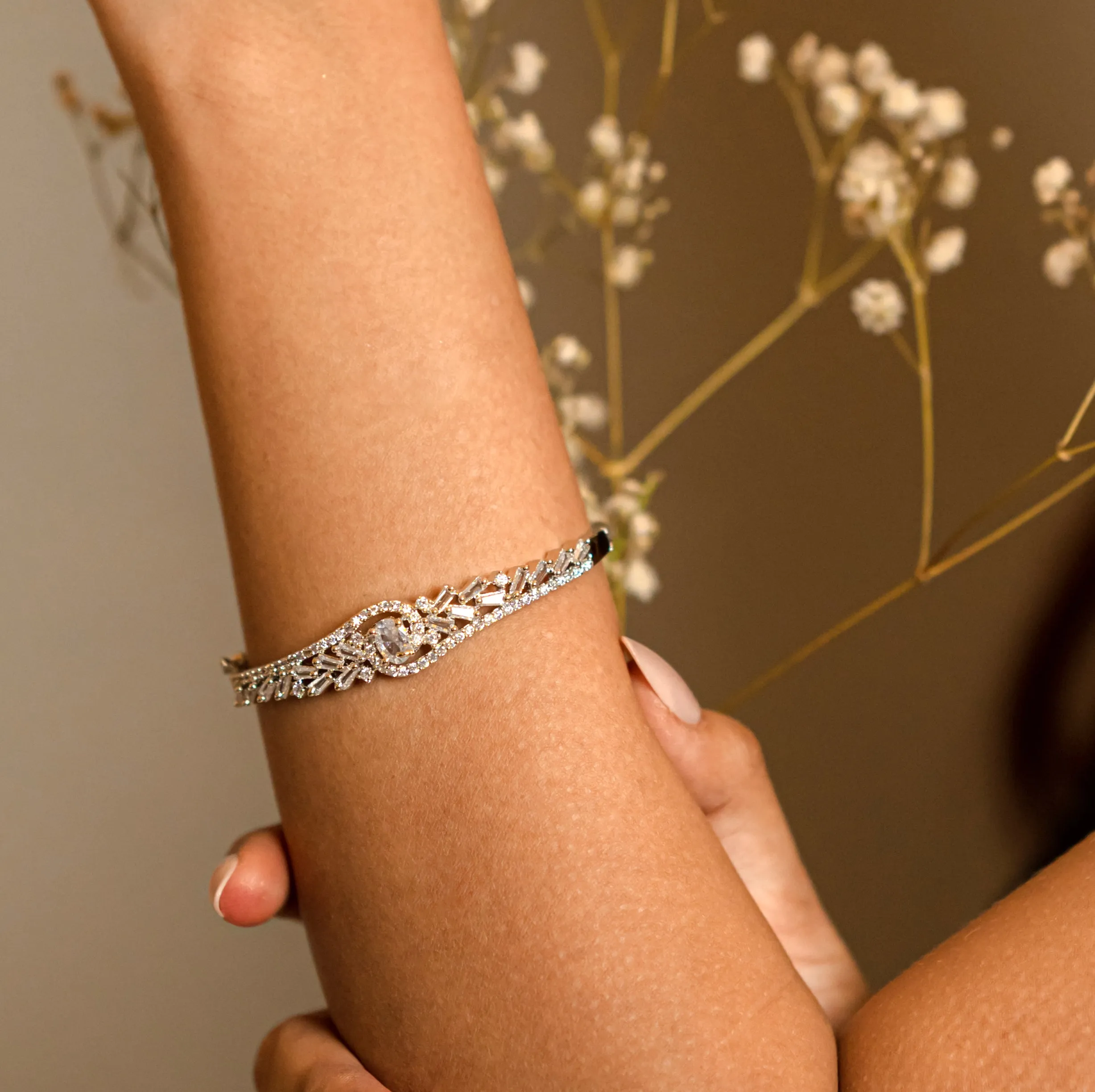 Stunning White Rhodium Bracelet