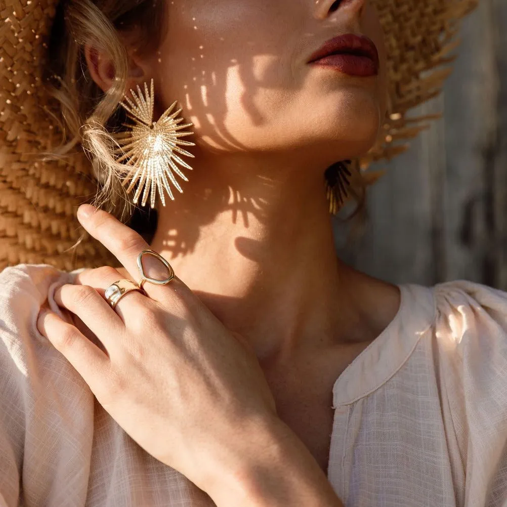 Sunburst Statement Earrings