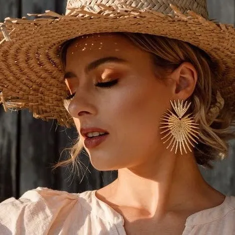 Sunburst Statement Earrings