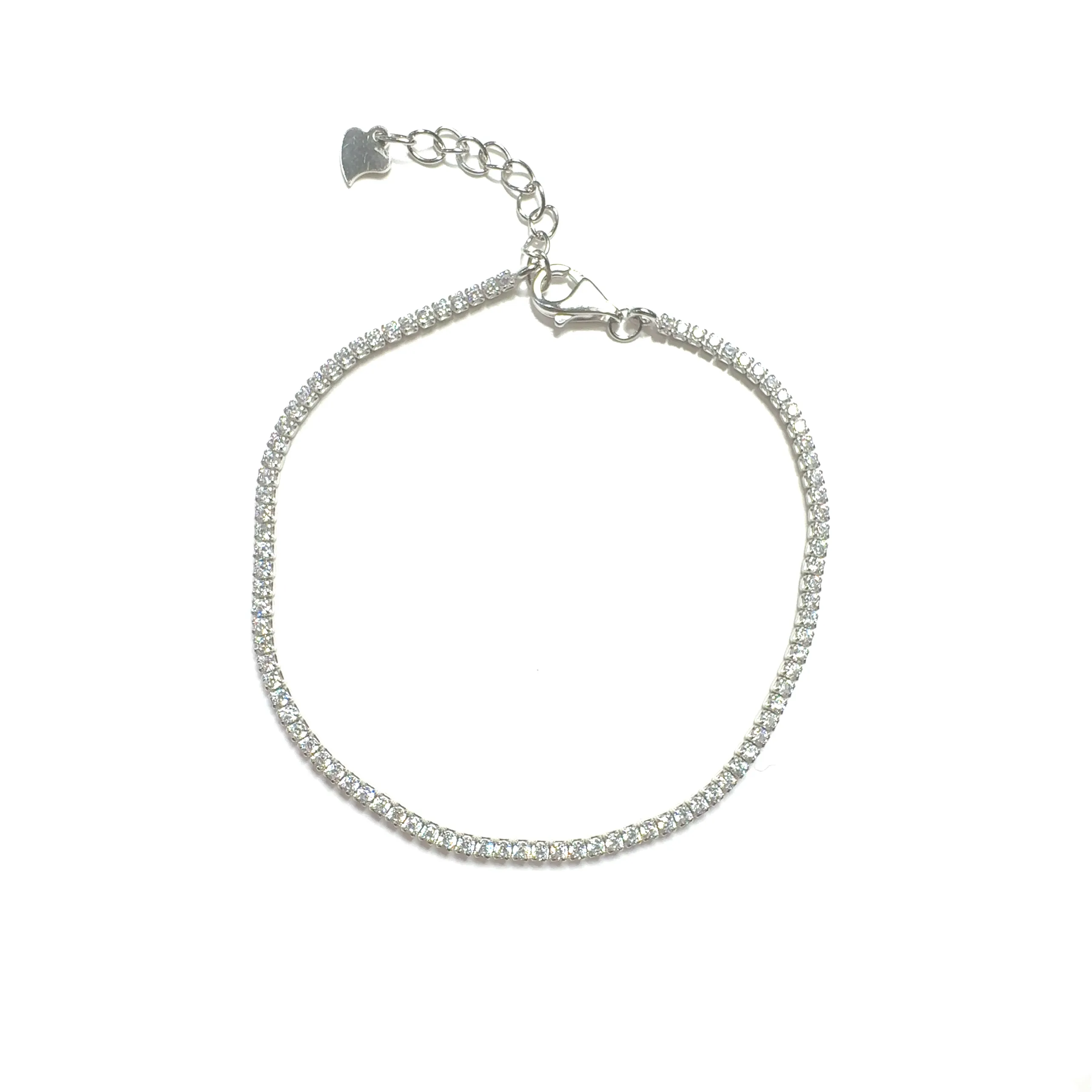 Tennis Style Soft Bracelet With CZ Stones