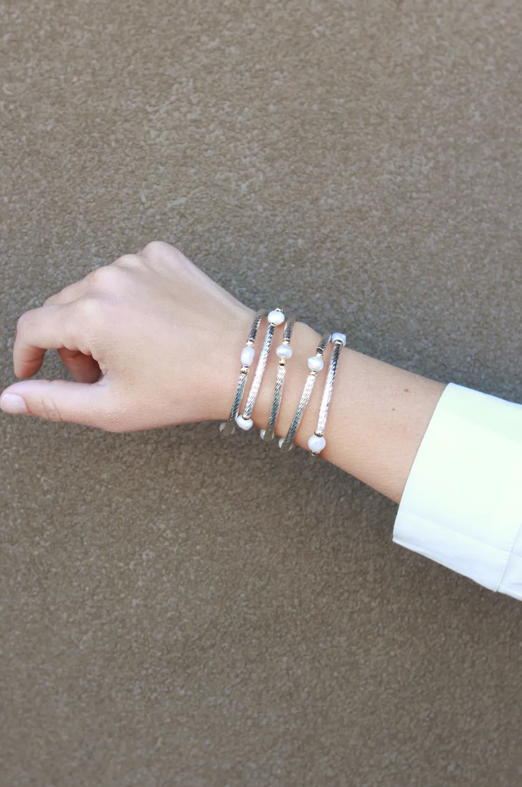 The Pearl Bracelet Singles by Annie Claire Designs