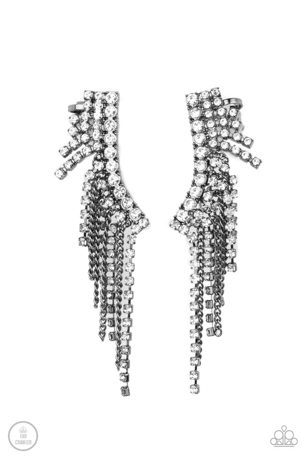 Thunderstruck Sparkle Black-Earrings