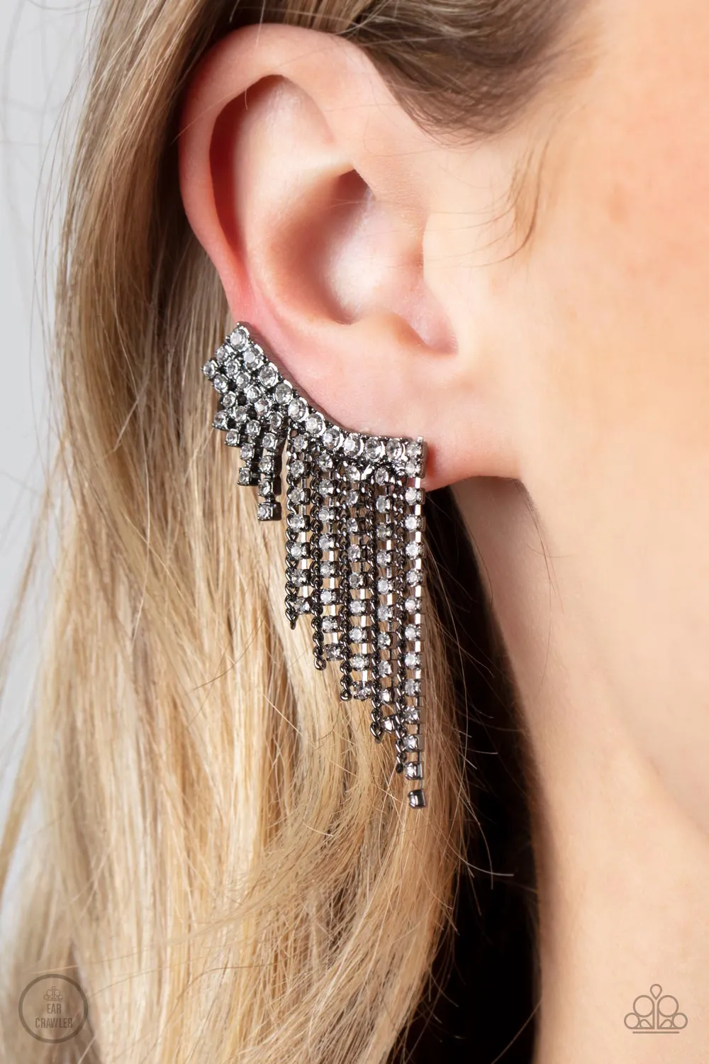 Thunderstruck Sparkle Black-Earrings