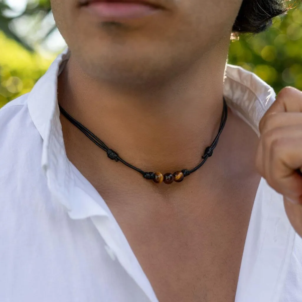 Tiger Eye Choker - Bold & Grounding