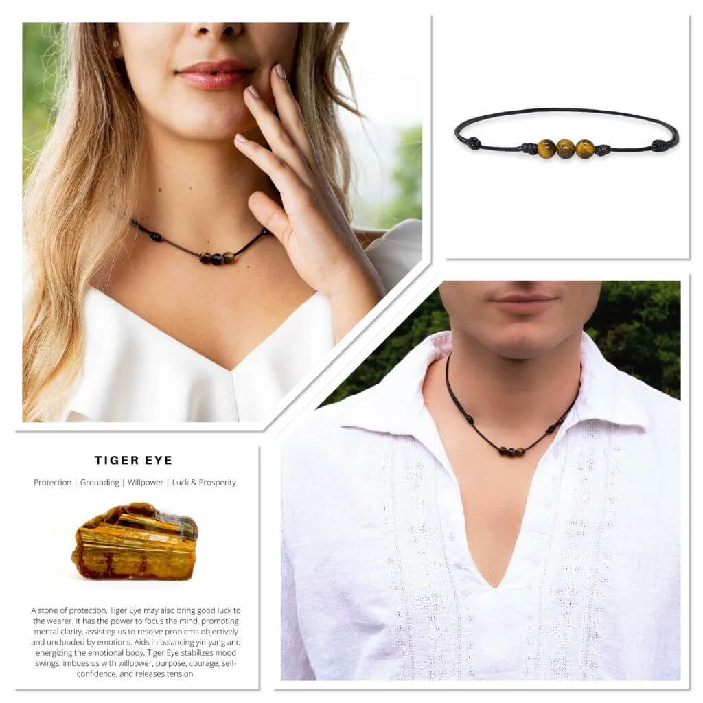 Tiger Eye Choker - Bold & Grounding