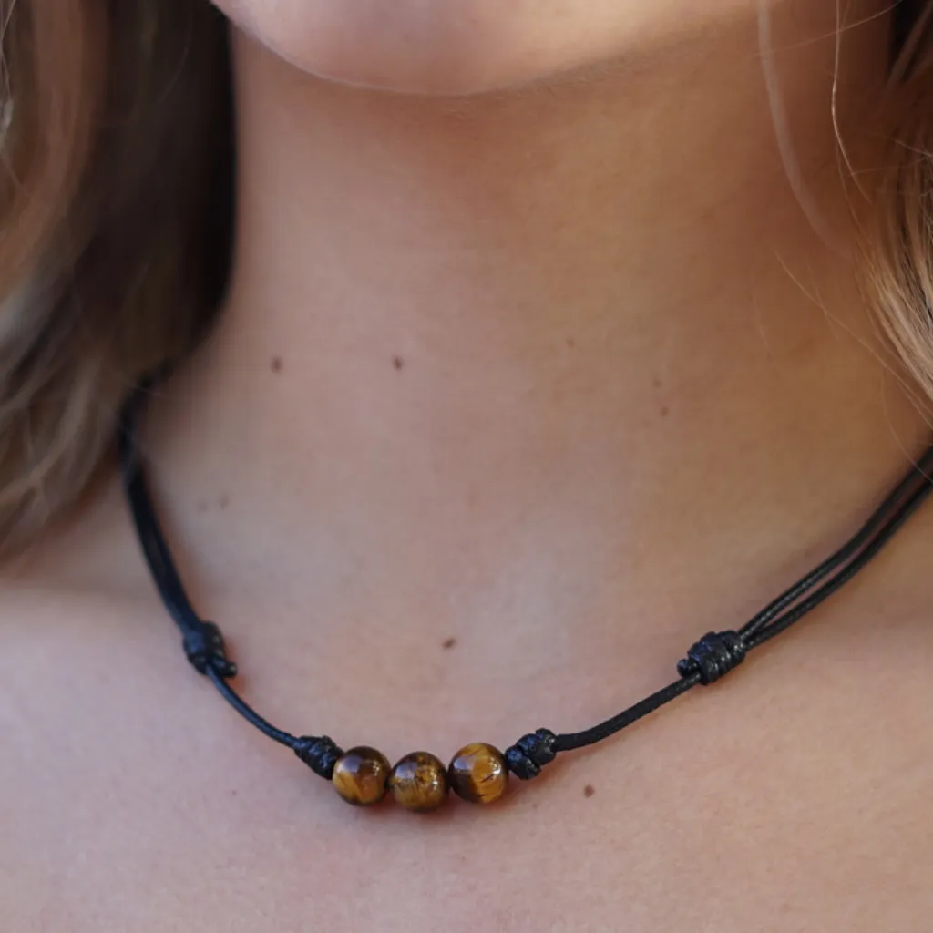 Tiger Eye Choker - Bold & Grounding