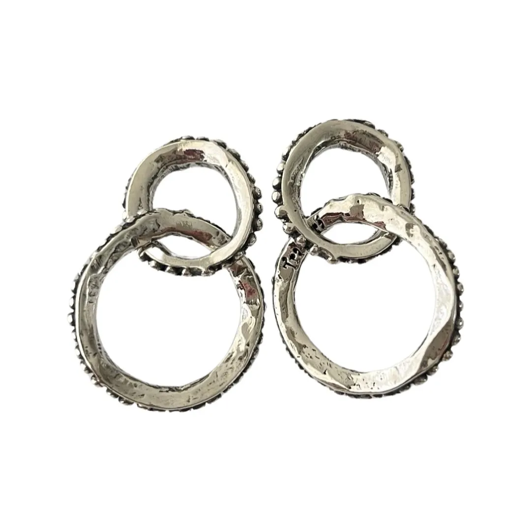 TRA-LA-RA GRECIA DOUBLE HOOP EARRINGS