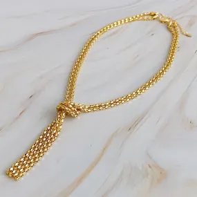 Y Drop Gold Chain Necklace