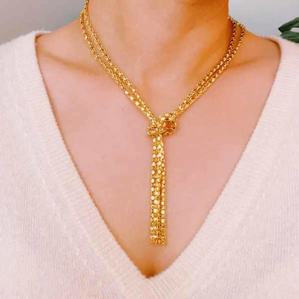 Y Drop Gold Chain Necklace