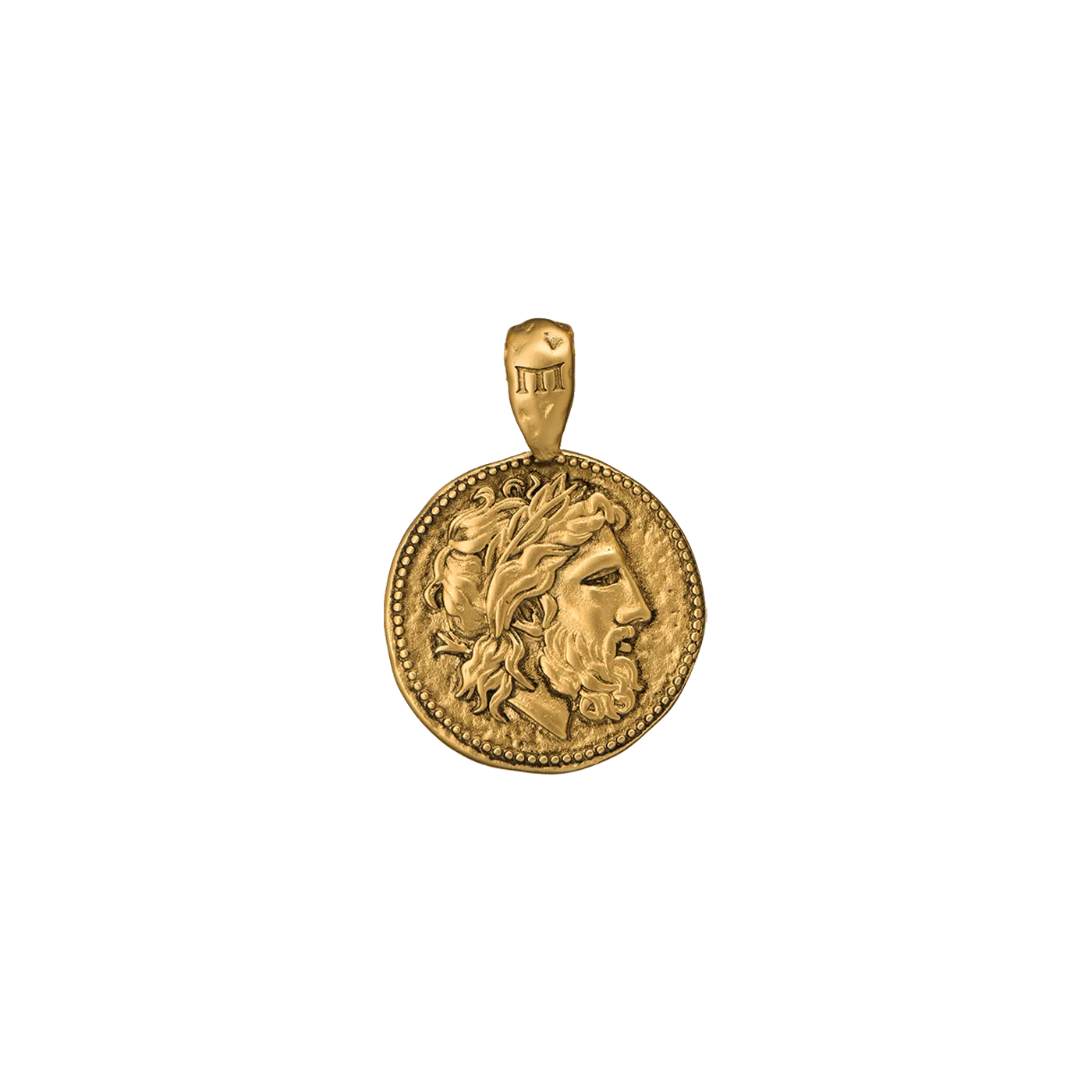 Zeus Pendant - Ancient Gold